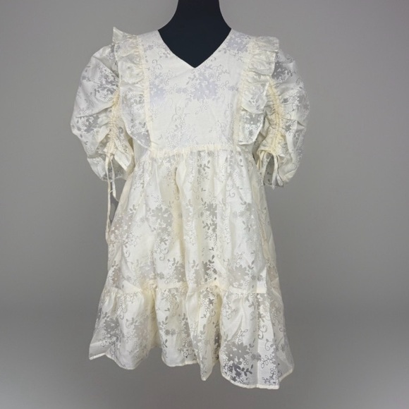 Storia Dresses & Skirts - Storia Textured Baby Doll Mini Dress